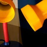 Multicolored table lamp Memphis style
