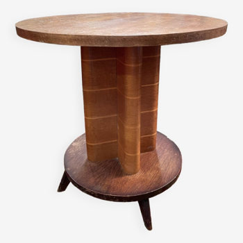 Modernist art deco design pedestal table