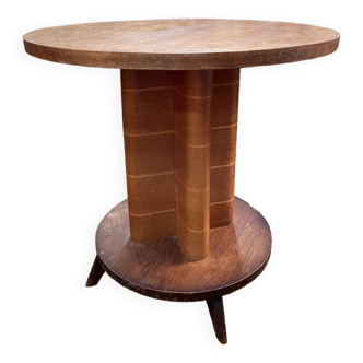Modernist art deco design pedestal table