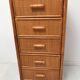 Commode en bambou vintage des années 60-70