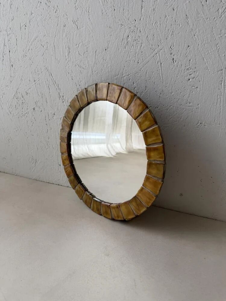 Miroir en céramique Mobach Utrecht années 1960