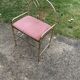 Vintage Dressing Stool in Brass, 1950s