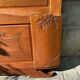 Vintage headboard and footboard in 140cm Art Deco style.