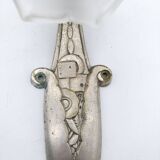 Art Deco wall light. Rose in glass paste.