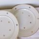 Set of 4 vintage flat plates in Badonviller porcelain