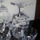10 Antique red wine glasses in Sèvres Crystal Arezzo model