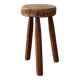 Tabouret tripode en bois massif