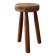 Tabouret tripode en bois massif