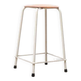Stackable stool pagholz vintage oak / gray