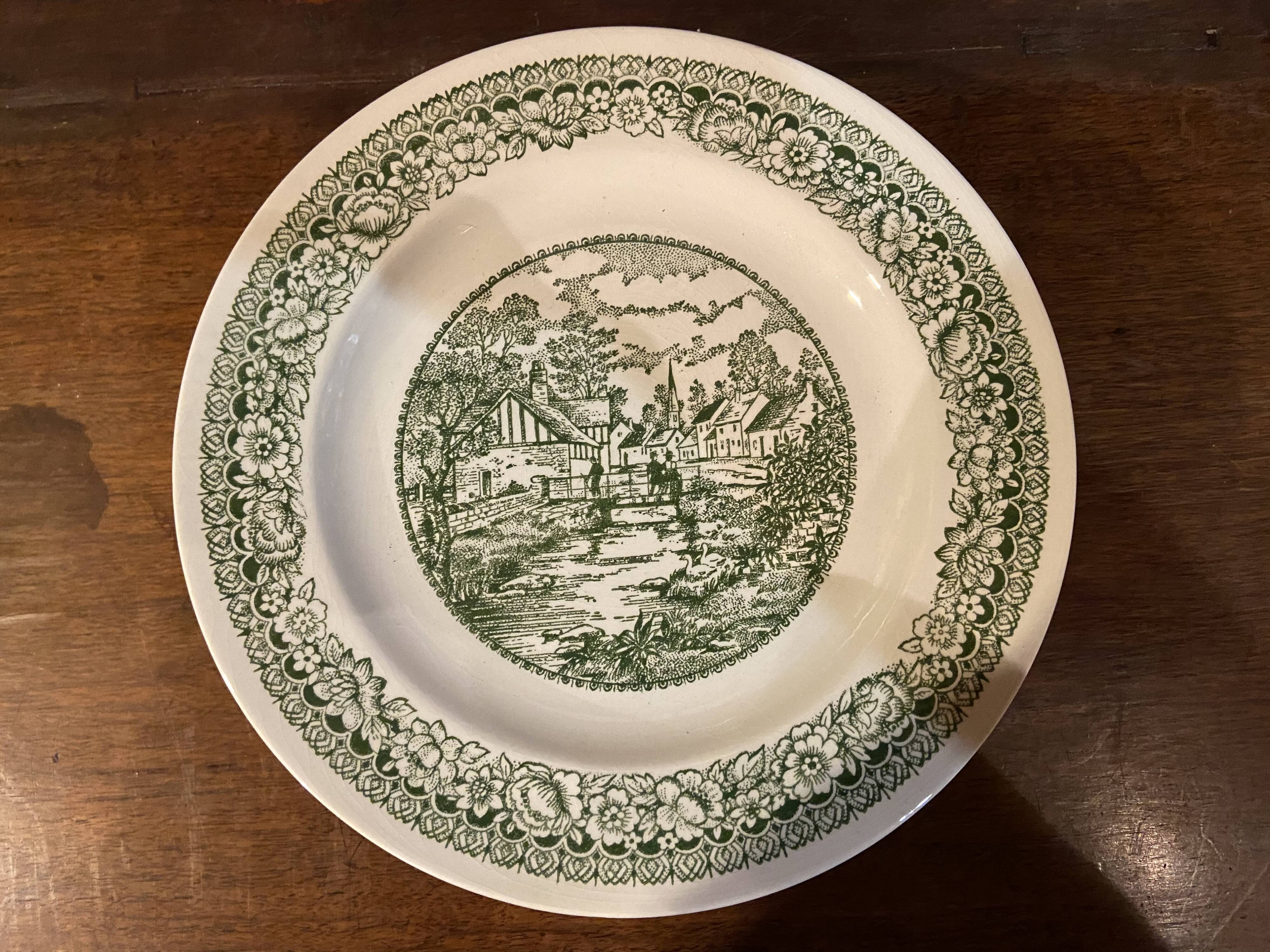 Assiettes style anglaises
