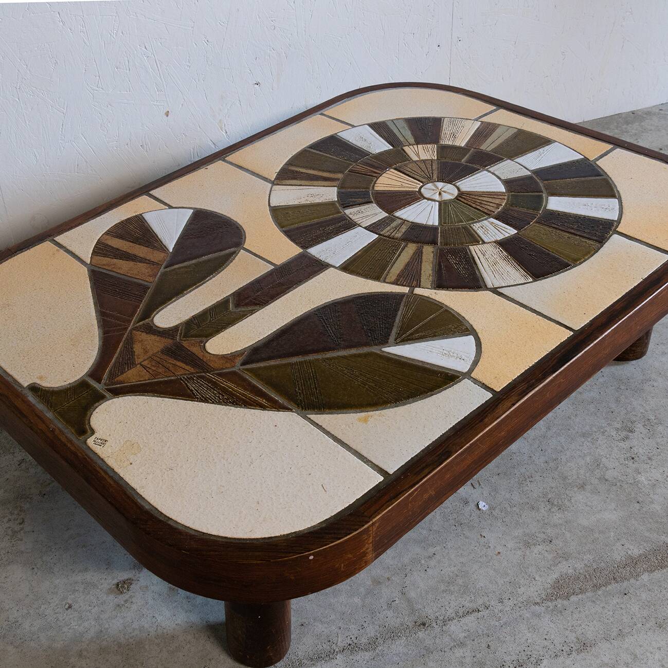 Coffee table by Roger Capron, “Fleur” model