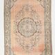 Madallion classic style distressed rug 266x161 cm