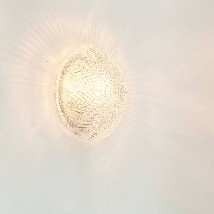 Pair of Geometric Glass Wall Lights from Limburg, Germany, 1970s