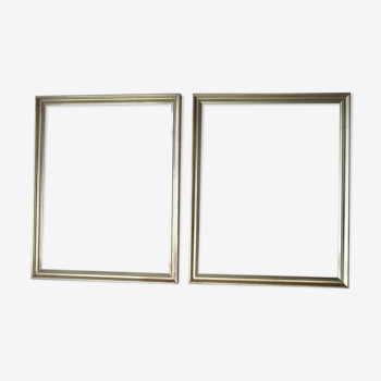 Two vintage gilded wood frames - for subject of 250 x 316 mm