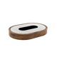 Mid-century olive wood ashtray, Italy ca. 1970