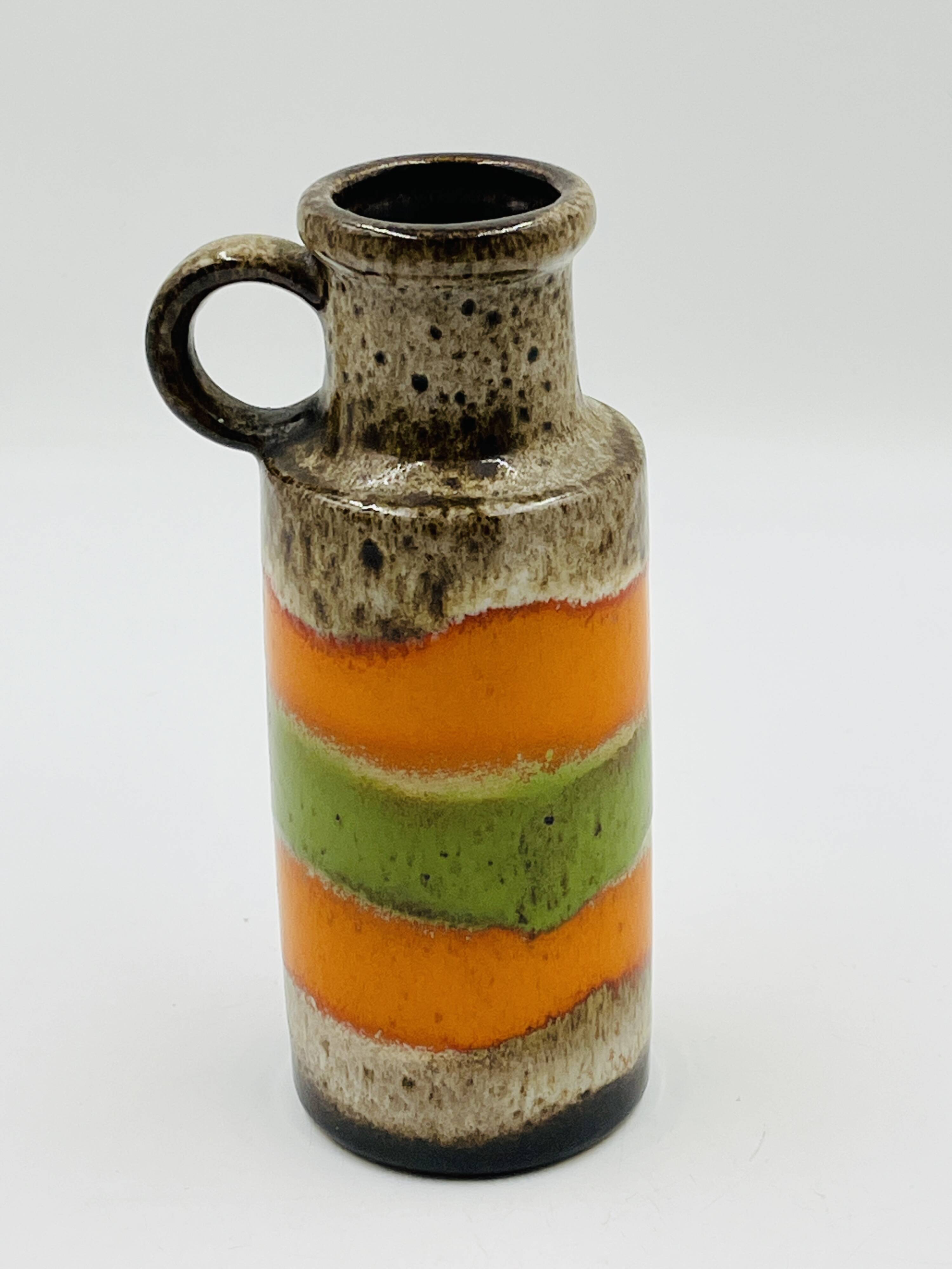 Vase from West Germany with a pop design.