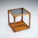 Jacob Brink sidetable in rosewood with smoked glass top