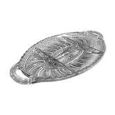 Plate servant in moulded glass