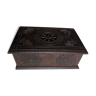 Carved wooden box