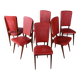 Vintage French Art Deco Chairs by Jules Leleu for Stella, 1940s, Set of 6