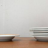Postmodern German series of flying objects, soup plates by David Palterer and Sieger Design for Arzberg, 1990s, set of 7.