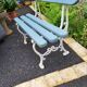 2-seater cast iron garden bench from the 19th century