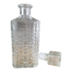 Carafe en verre ciselé