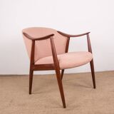 Pair of Scandinavian armchairs in Teak and Fabric, Tyrol model by Gerhard Berg for Westnofa 1960.