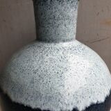 Large Accolay vase ceramic blue 1950