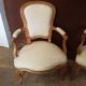 Pair of Louis XV-era convertible armchairs