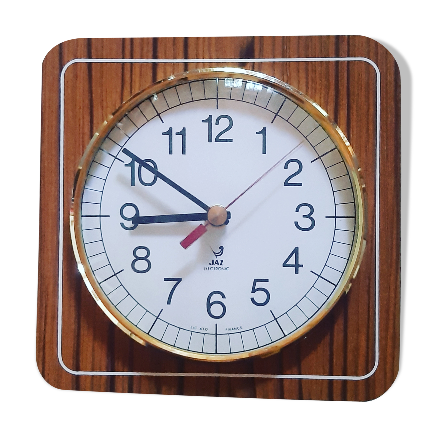 JAZ electronic wall clock from the 1950s.