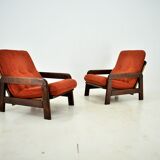 1970s Pair of Armchairs, Czechoslovakia