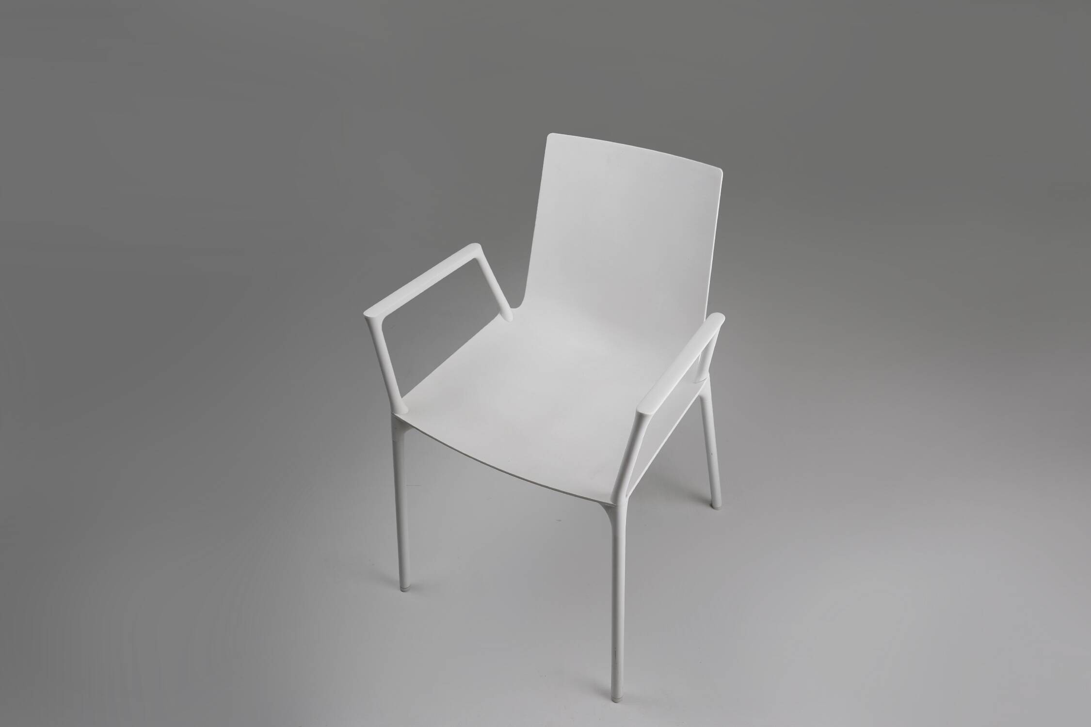 21th Century white design chair with armrests, Belgium