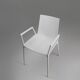 21th Century white design chair with armrests, Belgium