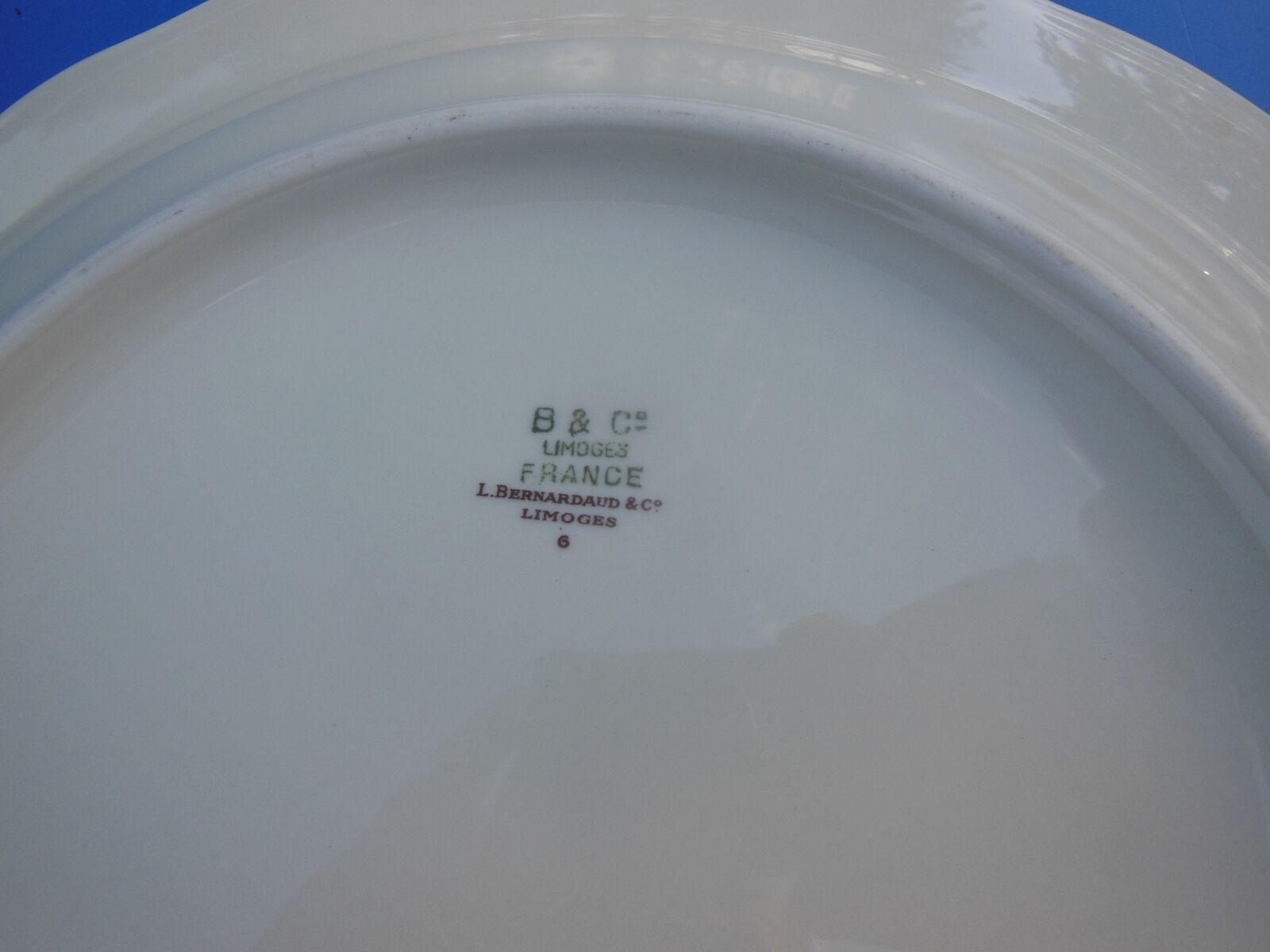Porcelain flat stamped bernardaud - limoges