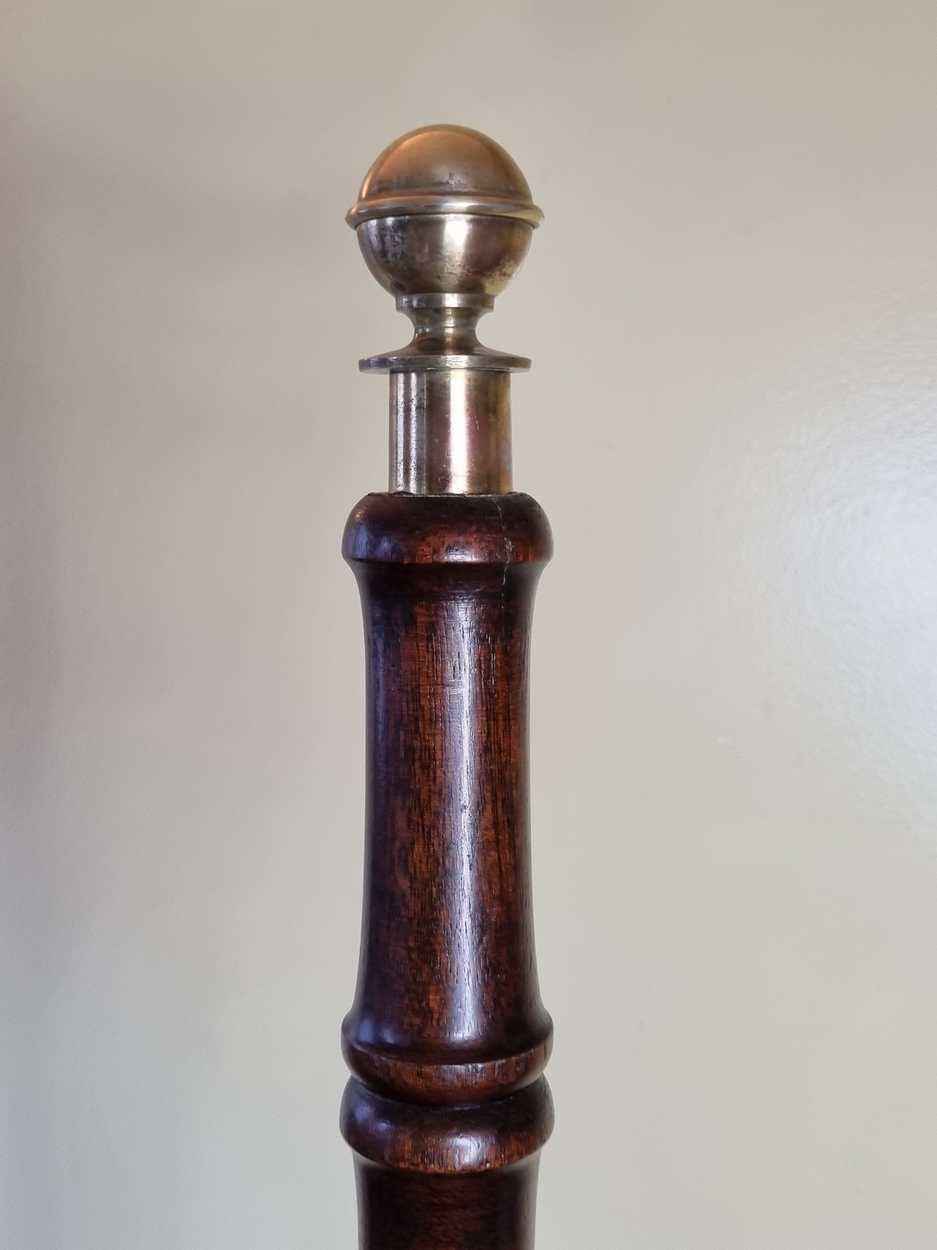 Victorian-style mahogany style library staircase circa 1900