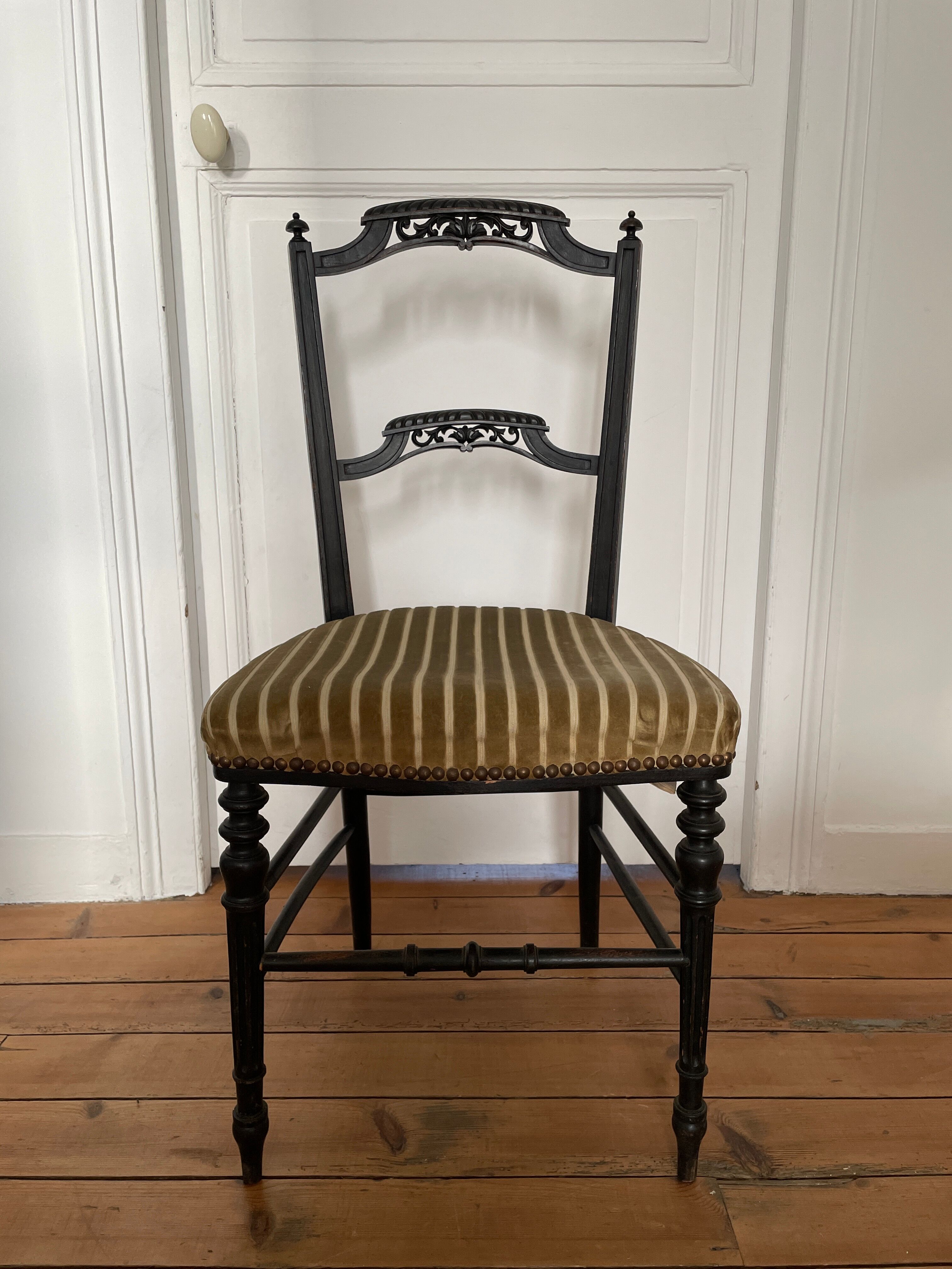 Series of 3 antique chairs Napoleon III