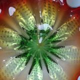 Centre de table en verre bullicante de " biot "