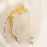 Kalmar wall sconces in brass and Murano glass, Austria, 1970s.