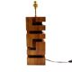 Hollywood regency wood table lamp, France 1970s