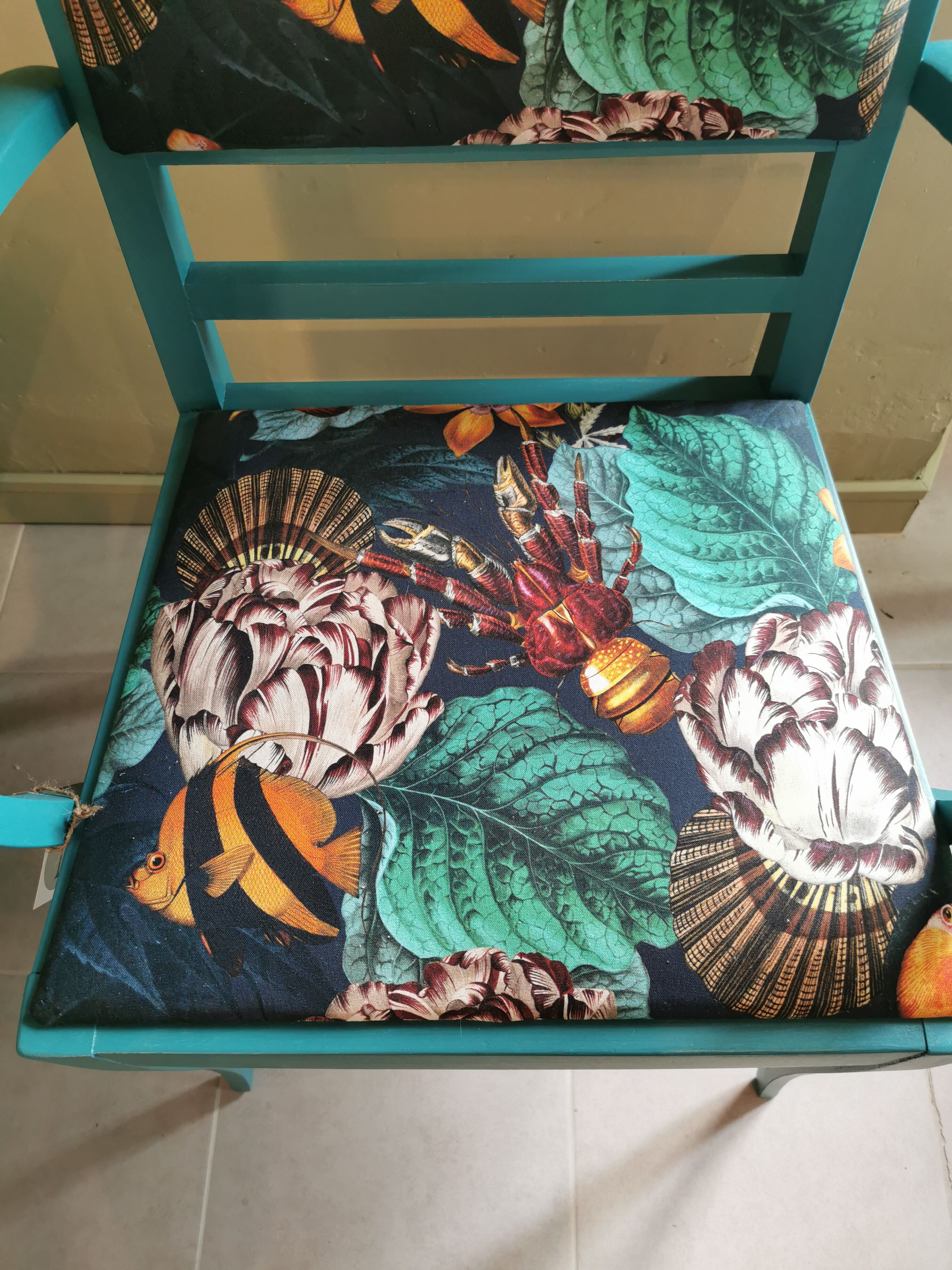 Pair of vintage armchairs refurbished