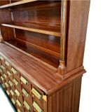 Grand cabinet d’apothicaire antique en acajou, 1909