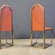 Chaises de salle à manger en laiton vintage par Belgochrom, années 1970.