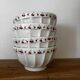 Set of 4 ribbed bowls Geneviève Lethu Linvosges cherries