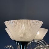 Venetian chandelier in murano glass circa 1940 vetro a reticello