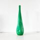 Bouteille italienne opaline verte 1960 EMPOLI