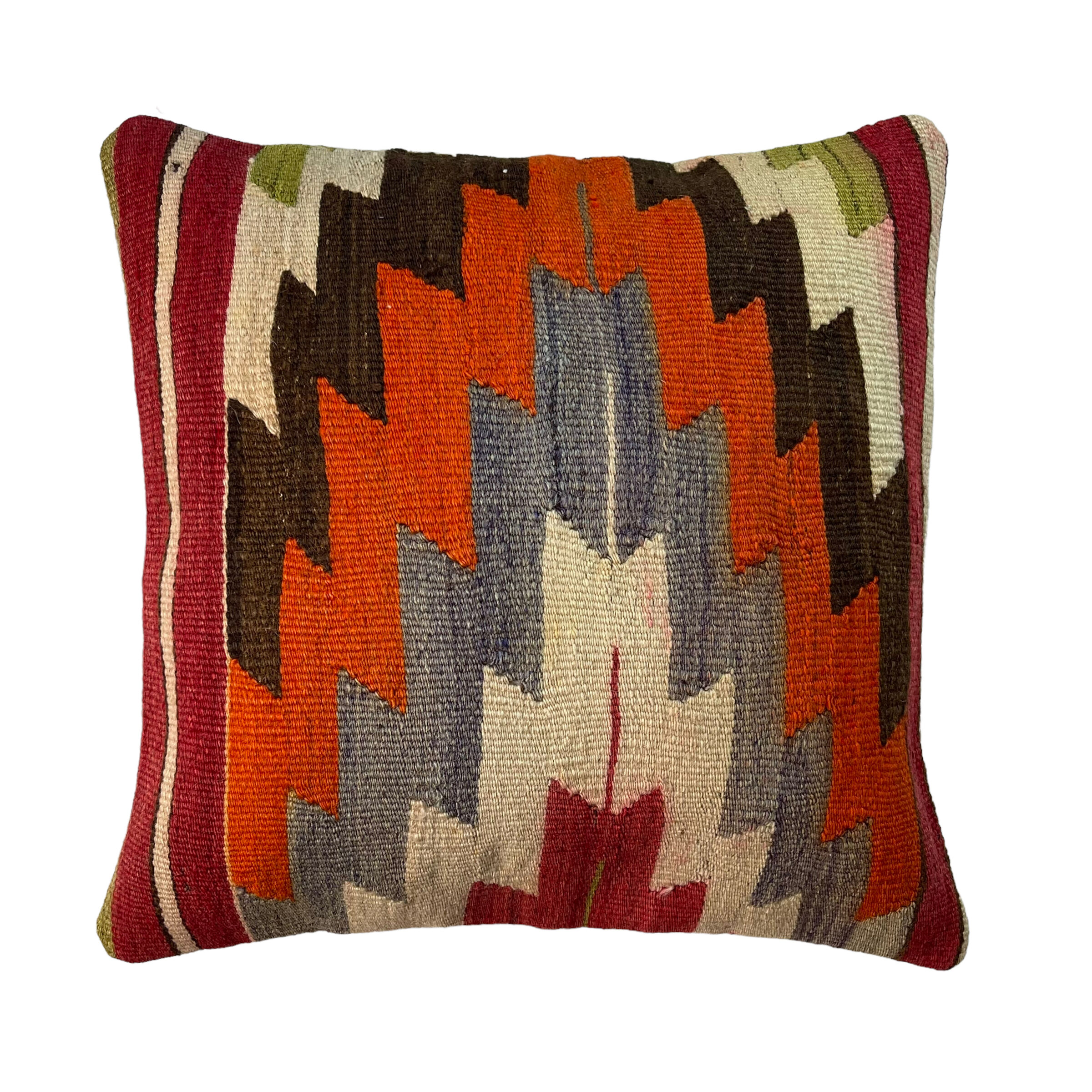Vintage turkish kilim cushion cover 40 x 40 cm