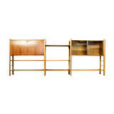 William Watting walnut wall rack Fristho Franeker, 1956