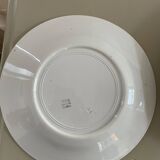 Set of 10 Lunéville ironstone soup plates, Oeillet model