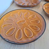 6 assiettes à coquillages